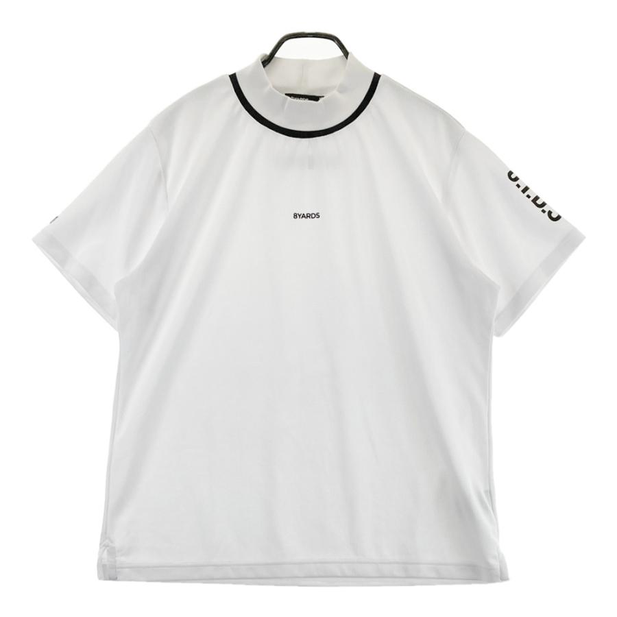 8YARDS ハチヤーズ ハイネック 半袖Tシャツ ホワイト系 2XL ゴルフ