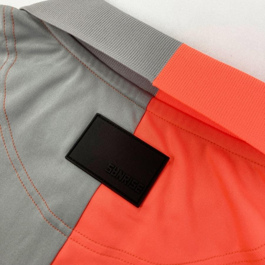 SANRISE サンライズ 半袖ポロシャツ オレンジ系 L ゴルフウェア メンズ