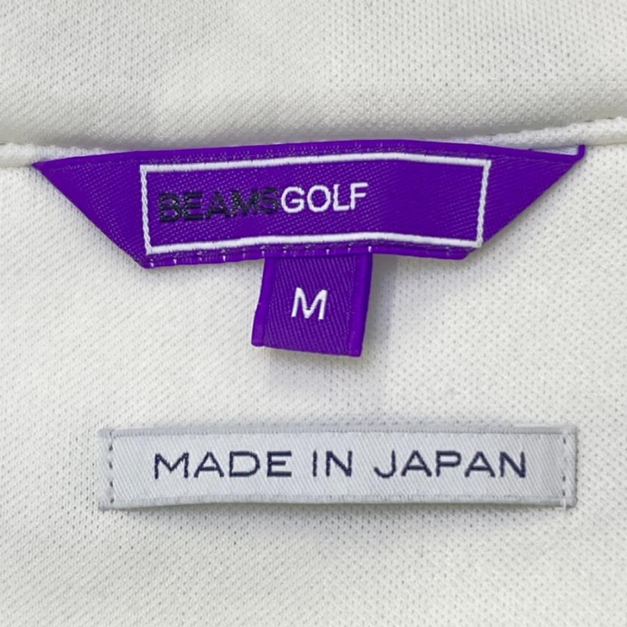 BEAMS GOLF ビームスゴルフ 裏フリース ジップベスト ホワイト系 M