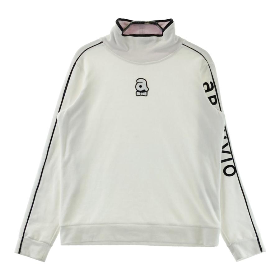 ARCHIVIO アルチビオ タートルネック 長袖ベロアTシャツ ホワイト系 38