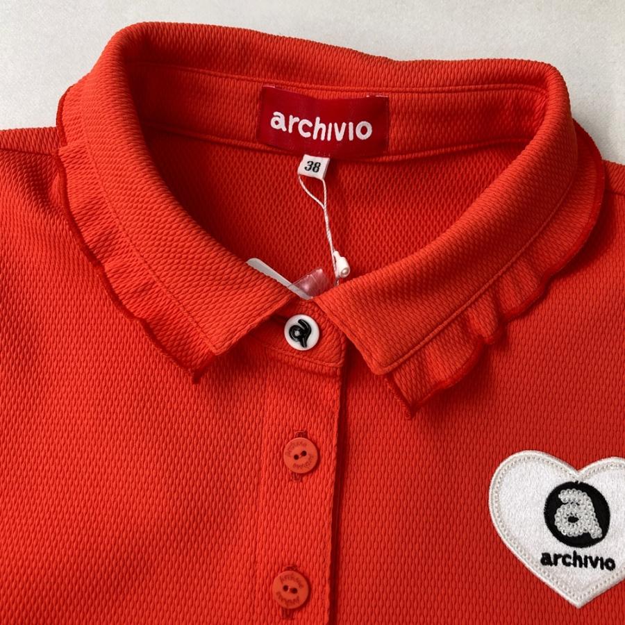 archivio ノースリーブポロシャツ イエロー 新品】ARCHIVIO アルチビオ ノースリーブポロシャツ イエロー系 38