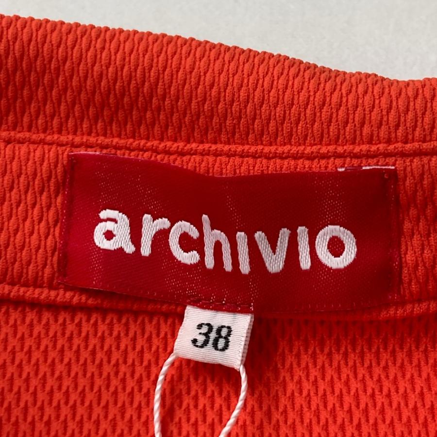 新品】ARCHIVIO アルチビオ ノースリーブポロシャツ イエロー系 38