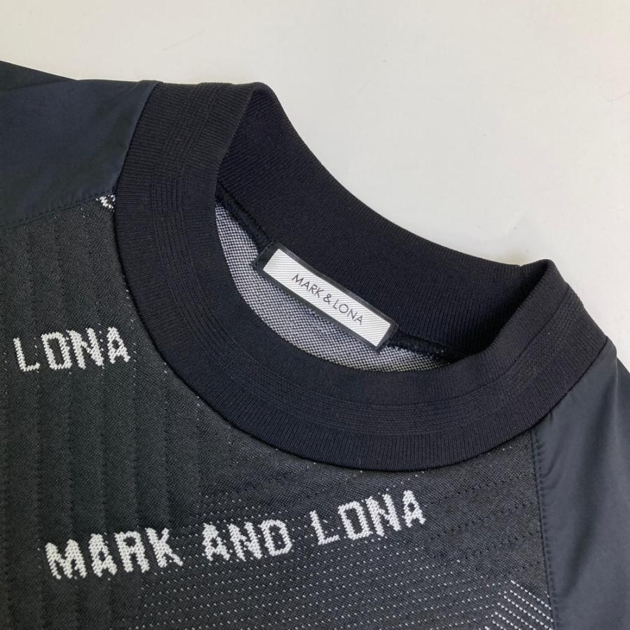 サイズ：44 MARK&LONA マークアンドロナ  キルティング 袖切替 長袖ブルゾン  ブラック系 [240101608665] ゴルフウェア メンズ ストスト MARK&LONA（マークアンドロナ） キルティング 袖切替 長袖ブルゾン