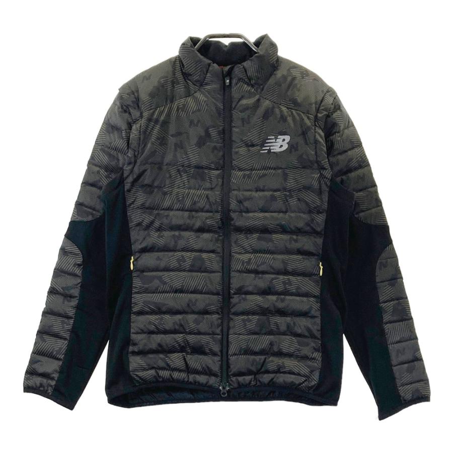 美品 New Balance Golf ゴルフダウンジャケット S NEW BALANCE GOLF ニューバランス 2WAY切替ダウンジャケット 総柄