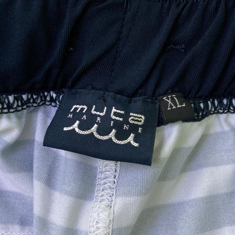 ムータ muta ムータマリン ゴルフ ハーフパンツ ボーダー ネイビー MUTA MARINE ムータマリン ラッシュ ハーフパンツ ボーダー柄 ネイビー
