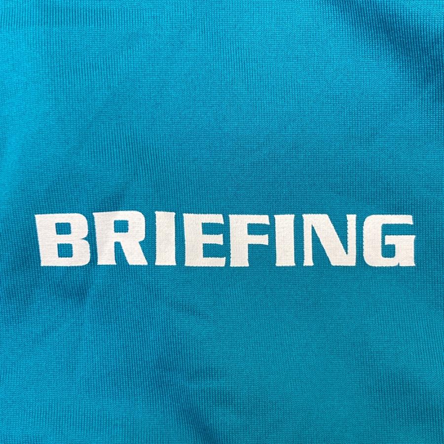 BRIEFING GOLF ブリーフィング 長袖モックネックTシャツ ブルー系 M