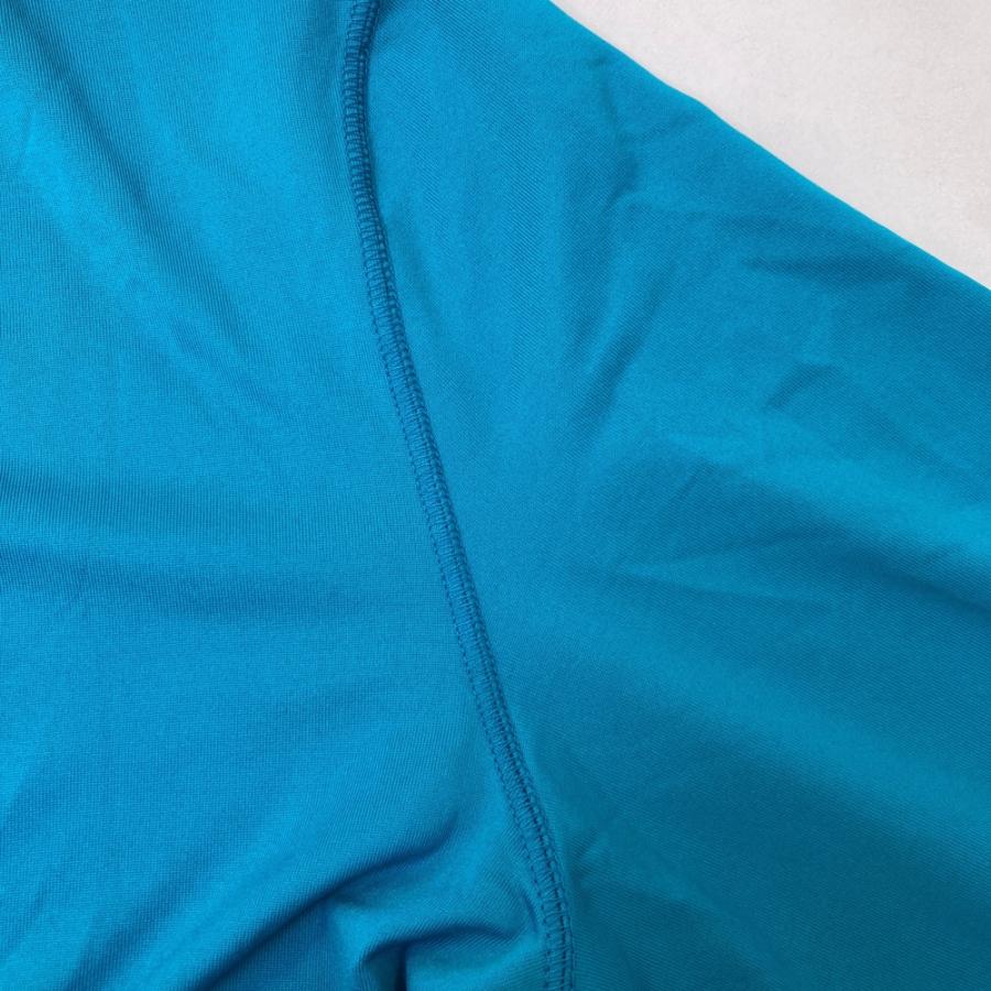 BRIEFING GOLF ブリーフィング 長袖モックネックTシャツ ブルー系 M
