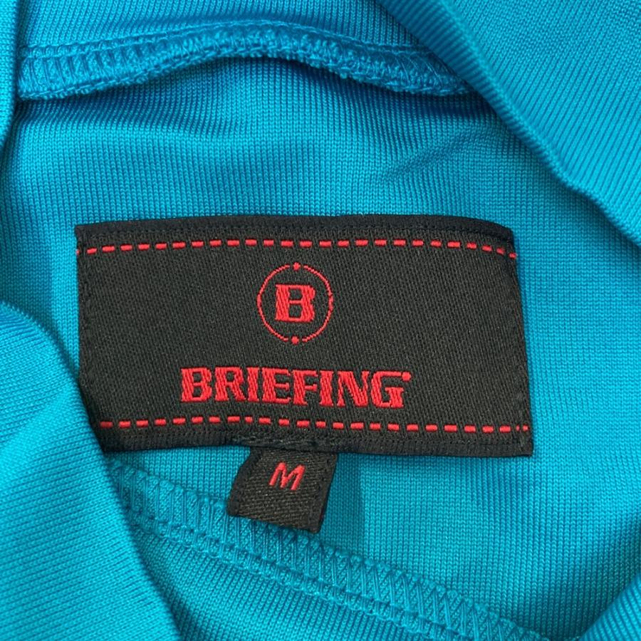 BRIEFING GOLF ブリーフィング 長袖モックネックTシャツ ブルー系 M