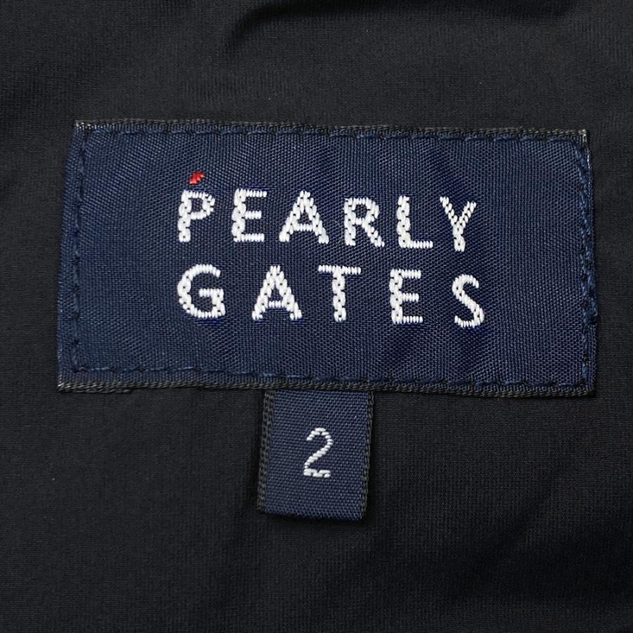 PEARLY GATES パーリーゲイツ  中綿パンツ 総柄 ネイビー系 2 ゴルフウェア レディースの画像