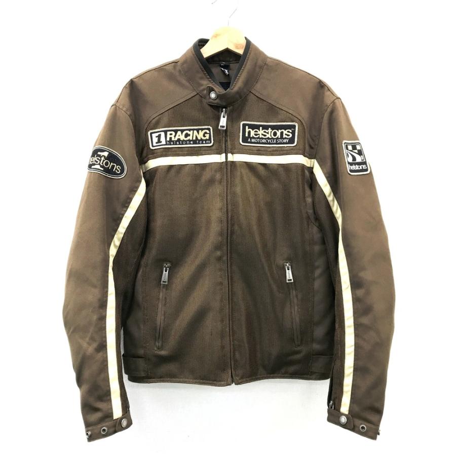 HELSTONS　ヘルストン Daytona ジャケット サイズM　美品 Helstons ヘルストン レザー ライディングジャケット ブラウン系 L