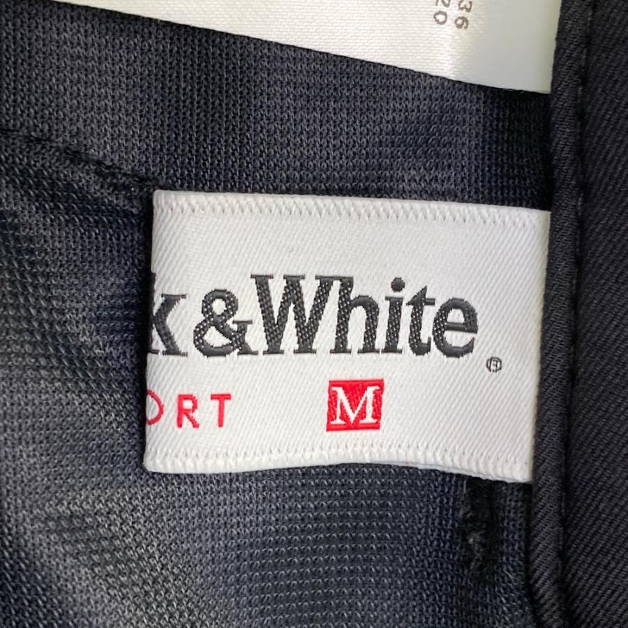BLACK&WHITE ブラックアンドホワイト ストレッチパンツ ブラック系 M