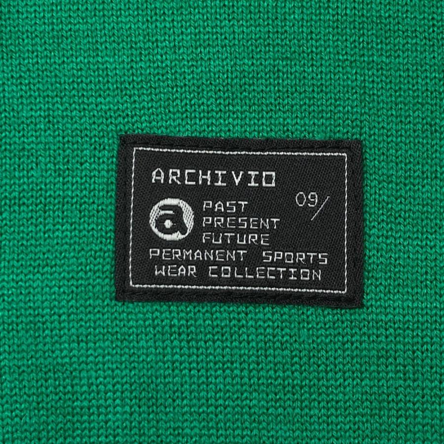 サイズ：48 ARCHIVIO アルチビオ 2024年モデル A428003 長袖ニットセーター  グリーン系 [240101609568] ゴルフウェア メンズ ストスト archivio（アルチビオ） 【新品】ARCHIVIO 2024年モデル A428003 長袖