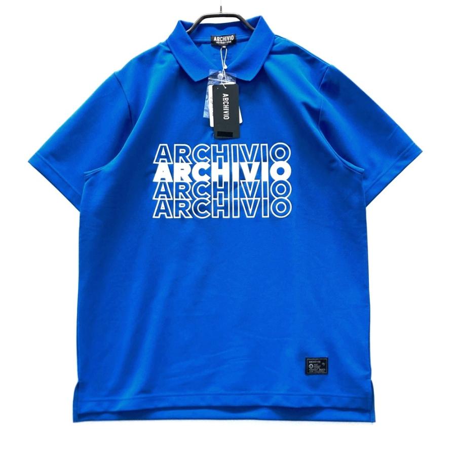 アルチビオ　ポロシャツ　新品未使用 新品】ARCHIVIO アルチビオ 半袖ポロシャツ ブルー系 48 ゴルフウェア