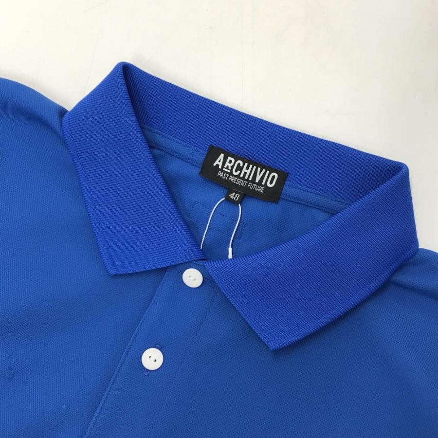 新品】ARCHIVIO アルチビオ 半袖ポロシャツ ブルー系 48 ゴルフウェア