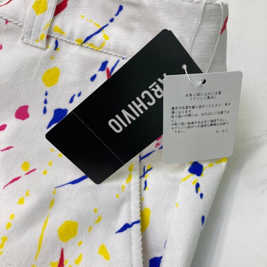 サイズ：48 ARCHIVIO アルチビオ コーデュロイ ロングパンツ ペイント