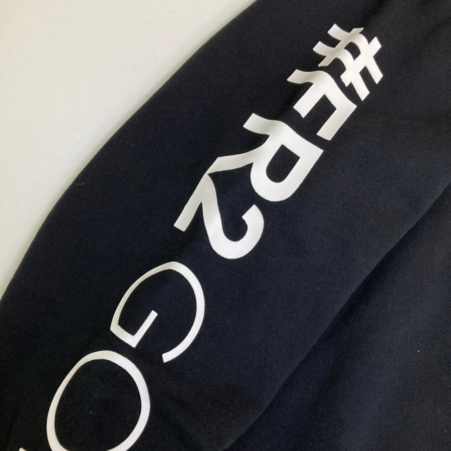 FR2 ゴルフ エフアールツー ハーフジップスウェット ブラック プリント FR2 GOLF エフアールツーゴルフ ハーフジップ スウェットトレーナー