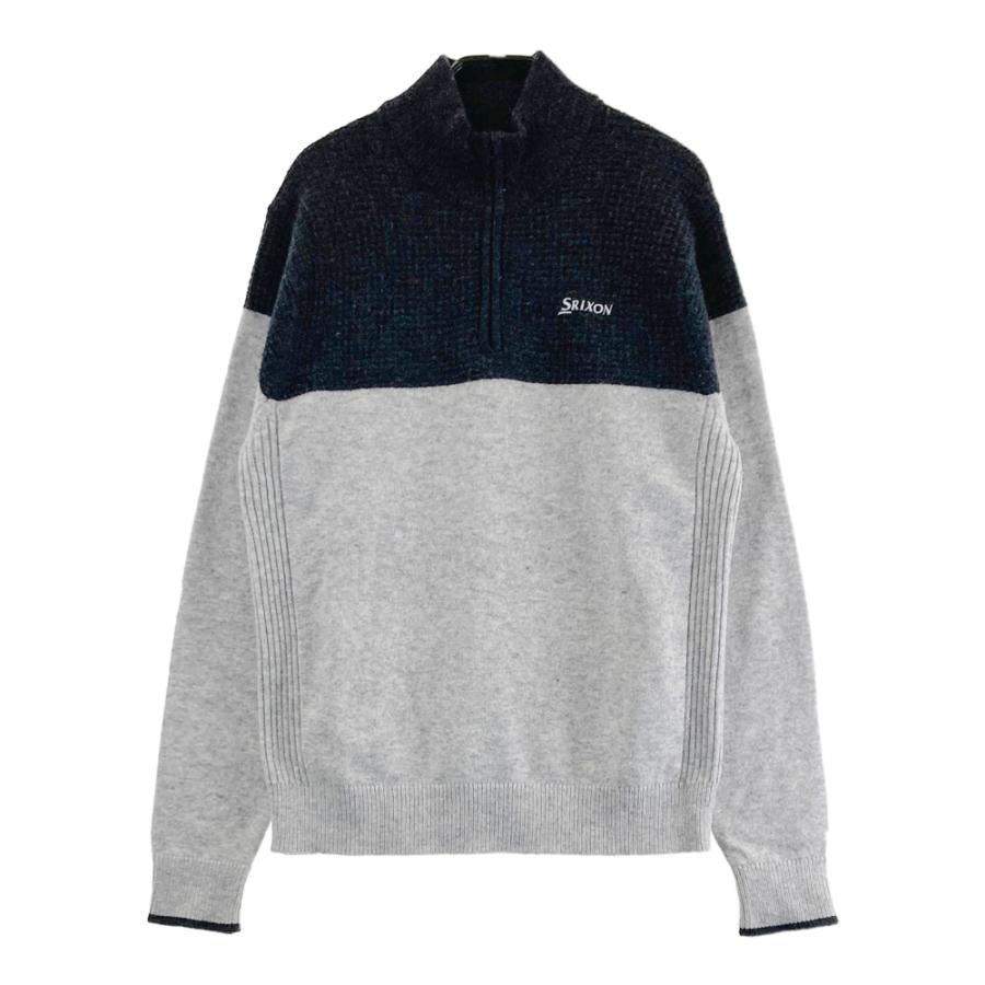 SRIXON スリクソン ×by DESCENTE 長袖 ハーフジップ ニットセーター 