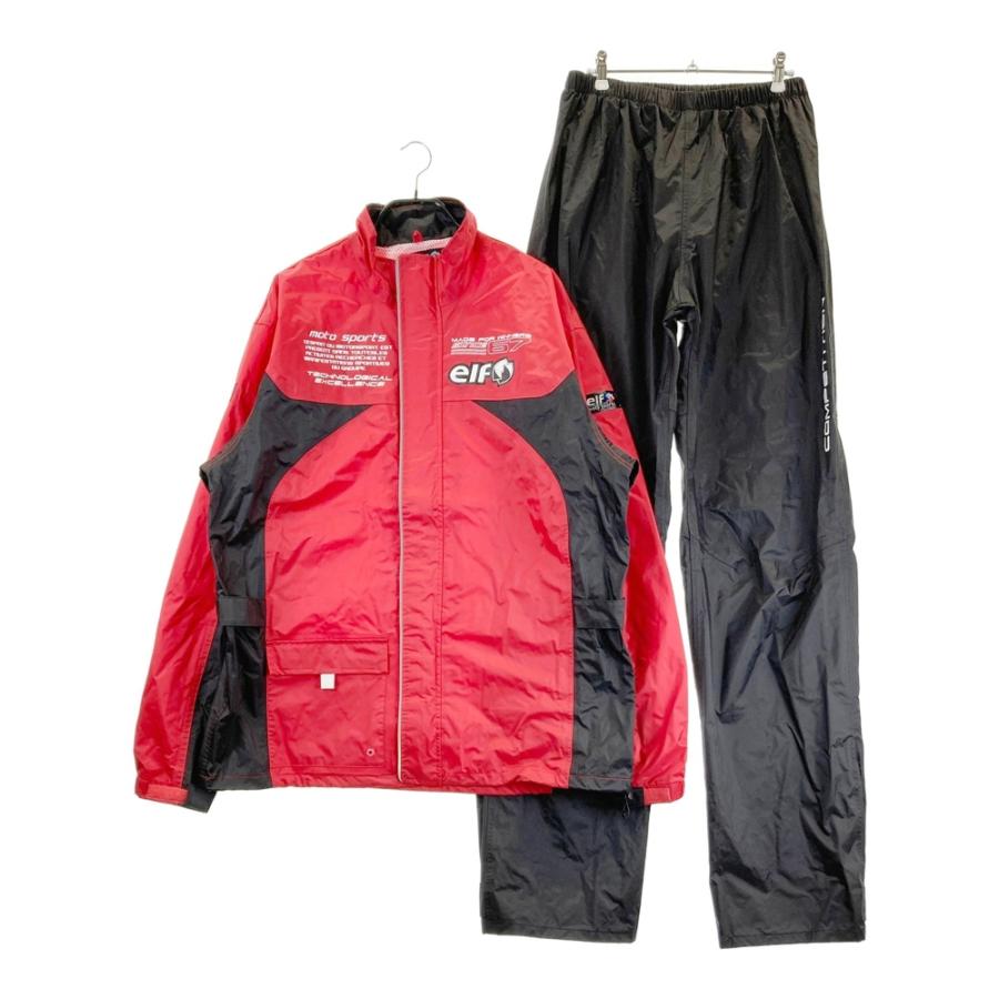 elf（エルフ） ELR-3291 レインスーツ 上下セットアップ レッド系 4L