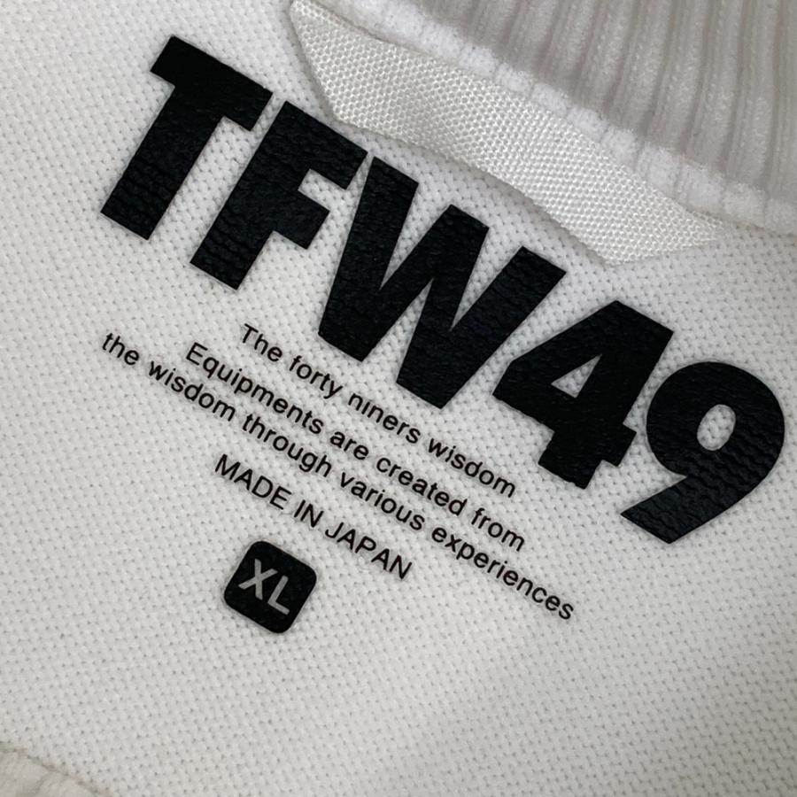 サイズ：XL TFW49 ティーエフダブリューフォーティーナイン T092220002 MOCK NECK KNIT ニットセーター  ホワイト系 [240101609782] ゴルフウェア メンズ ストスト TFW49 ティーエフダブリューフォーティーナイン T092220002 MOCK NECK