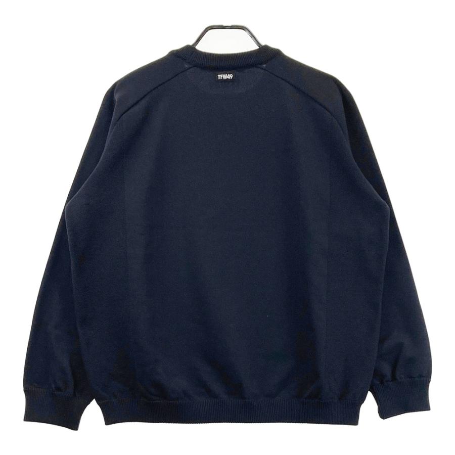 TFW49 ティーエフダブリューフォーティーナイン T092220001 ROUND NECK KNIT ニットセーター  ブラック系 L ゴルフウェア メンズ_1