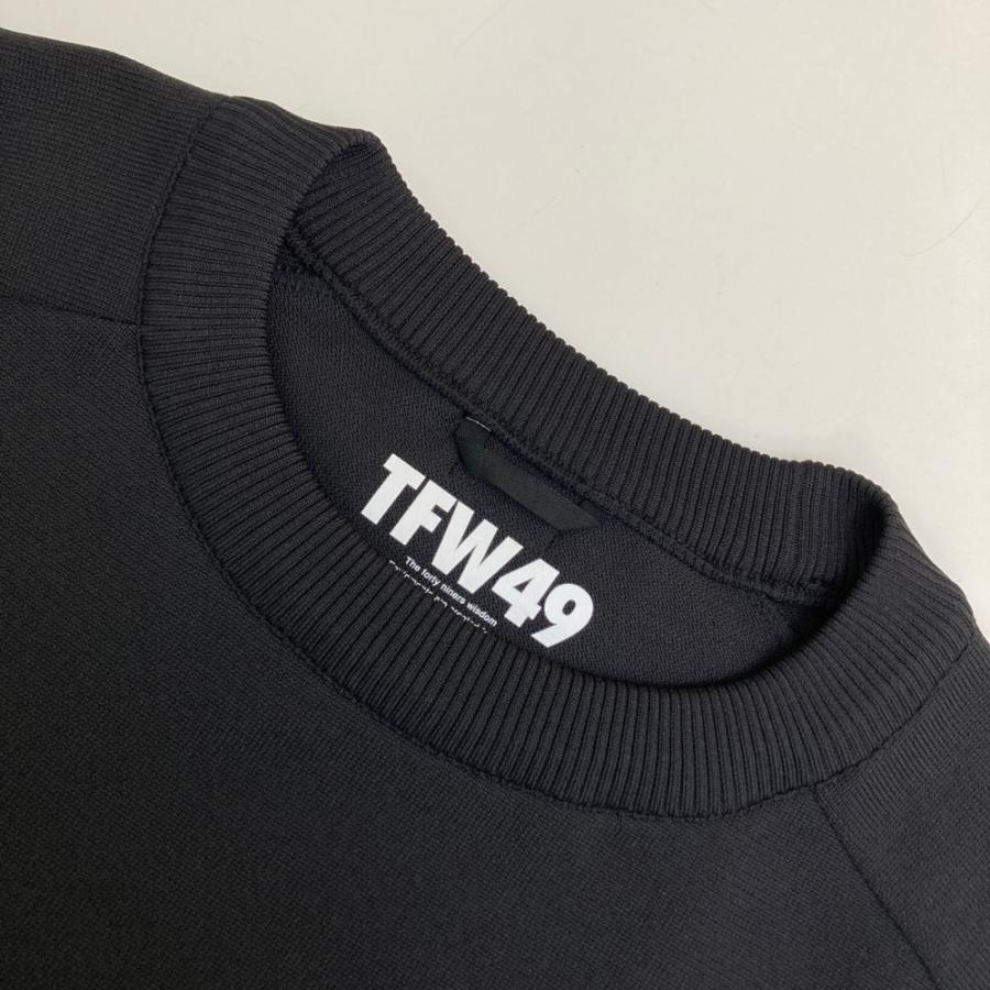 TFW49 ティーエフダブリューフォーティーナイン T092220001 ROUND NECK KNIT ニットセーター  ブラック系 L ゴルフウェア メンズ_2