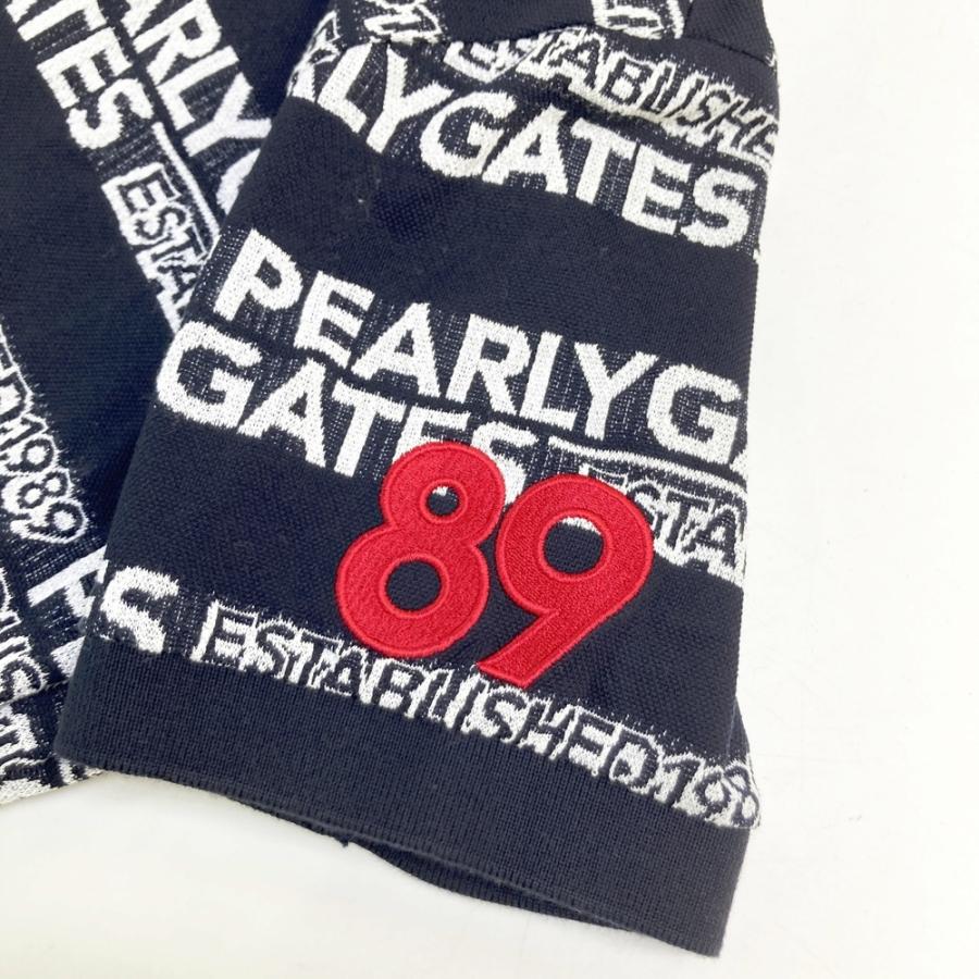 PEARLY GATES パーリーゲイツ 半袖ポロシャツ ロゴ柄 ネイビー系 4