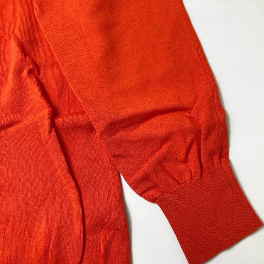 ROUGH&SWELL ラフアンドスウェル Vネック 長袖ニットセーター オレンジ