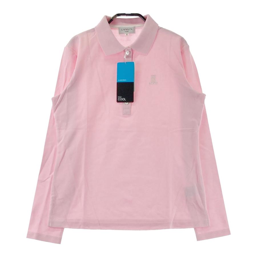 新品タグ付LANVIN SPORT長袖ポロシャツ ピンク 新品】LANVIN SPORT ランバン スポール 長袖ポロシャツ ピンク系 38