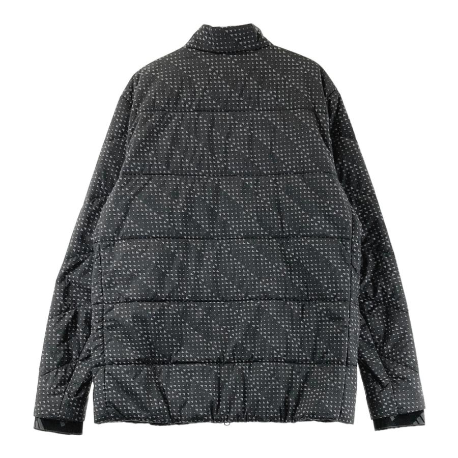 サイズ：XL  GOLF アディダスゴルフ  長袖ジップ中綿ジャケット 総柄 ブラック系 [240101610525] ゴルフウェア メンズ ストスト ADIDAS GOLF アディダスゴルフ 長袖ジップ中綿ジャケット 総柄