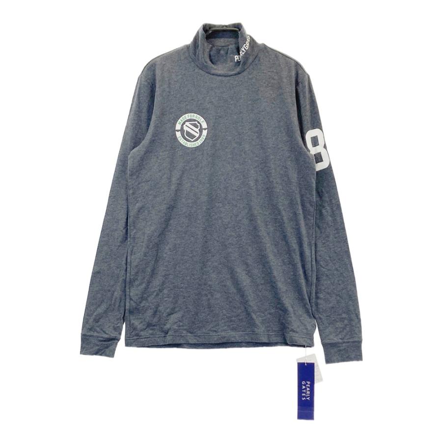 新品】PEARLY GATES パーリーゲイツ ハイネック 長袖Tシャツ グレー系