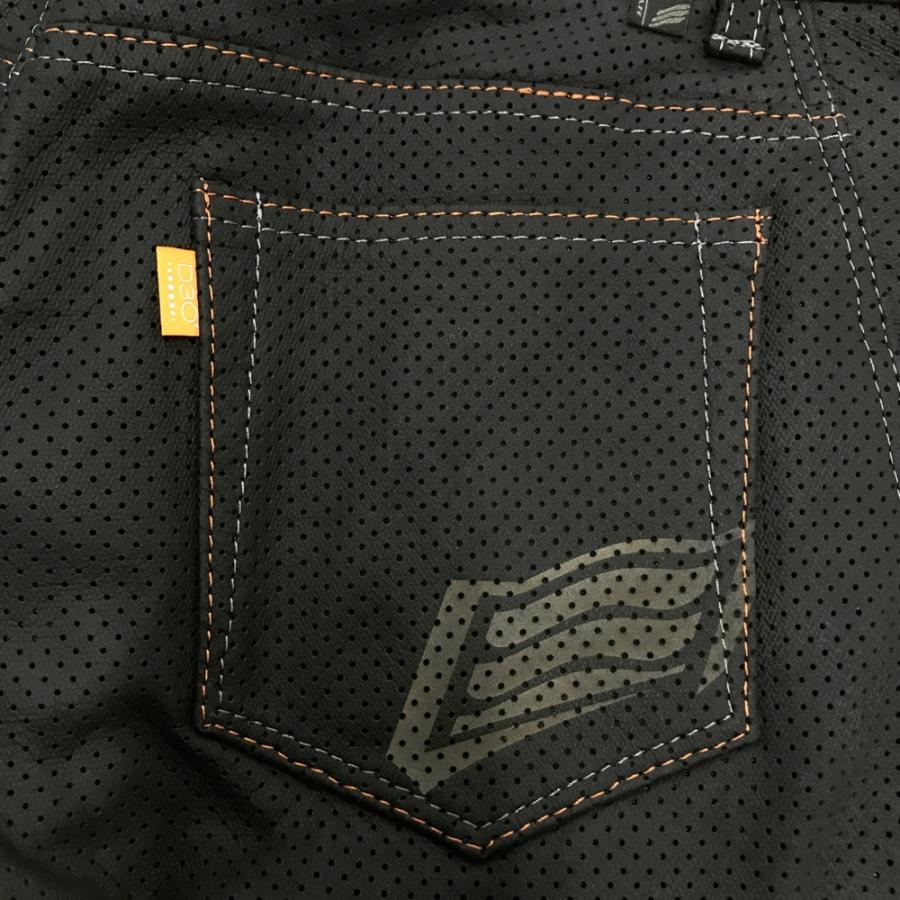 美品】HYOD ヒョウドウ メッシュ スマートレザーパンツ ブラック系 32