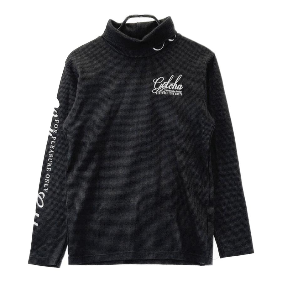 GOTCHA GOLF ガッチャゴルフ タートルネック長袖Tシャツ 千鳥柄