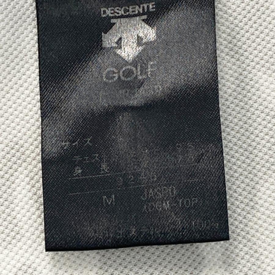 DESCENTE GOLF デサントゴルフ 半袖ポロシャツ カモフラ 迷彩柄 グレー