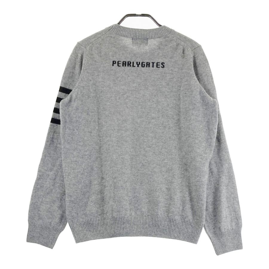 パーリーゲイツ　カシミア混セーター PEARLY GATES パーリーゲイツ カシミヤ混 ニットセーター グレー系 2