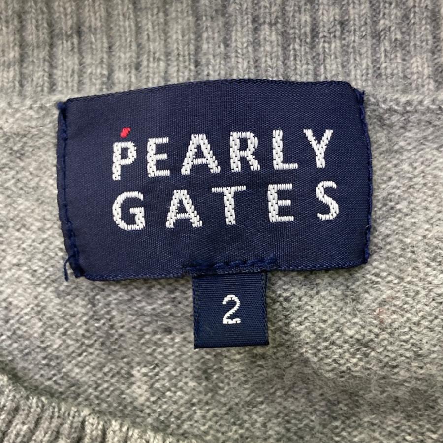 PEARLY GATES（パーリーゲイツ） カシミヤ混 ニットセーター グレー系