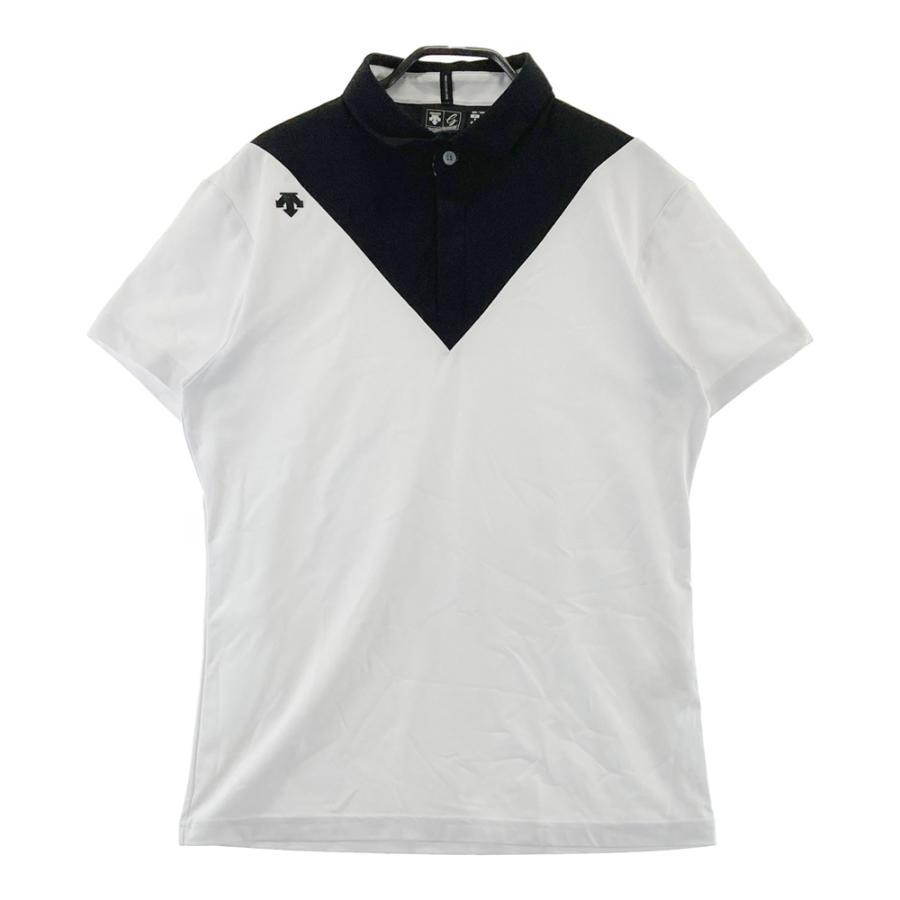 DESCENTE GOLF デサントゴルフ 半袖ポロシャツ ホワイト系 M ゴルフ