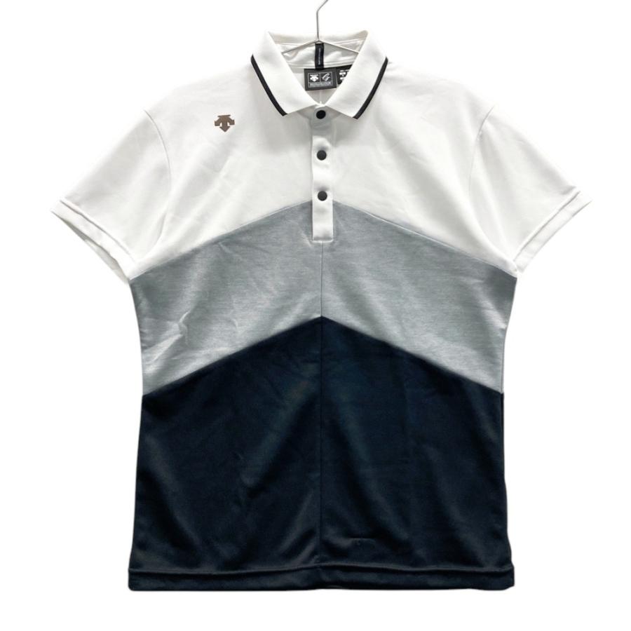 DESCENTE GOLF デサントゴルフ 半袖ポロシャツ ホワイト系 M ゴルフ