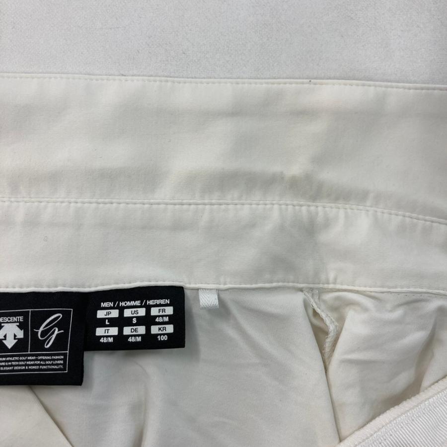 DESCENTE GOLF デサントゴルフ 半袖ポロシャツ ホワイト系 L ゴルフ