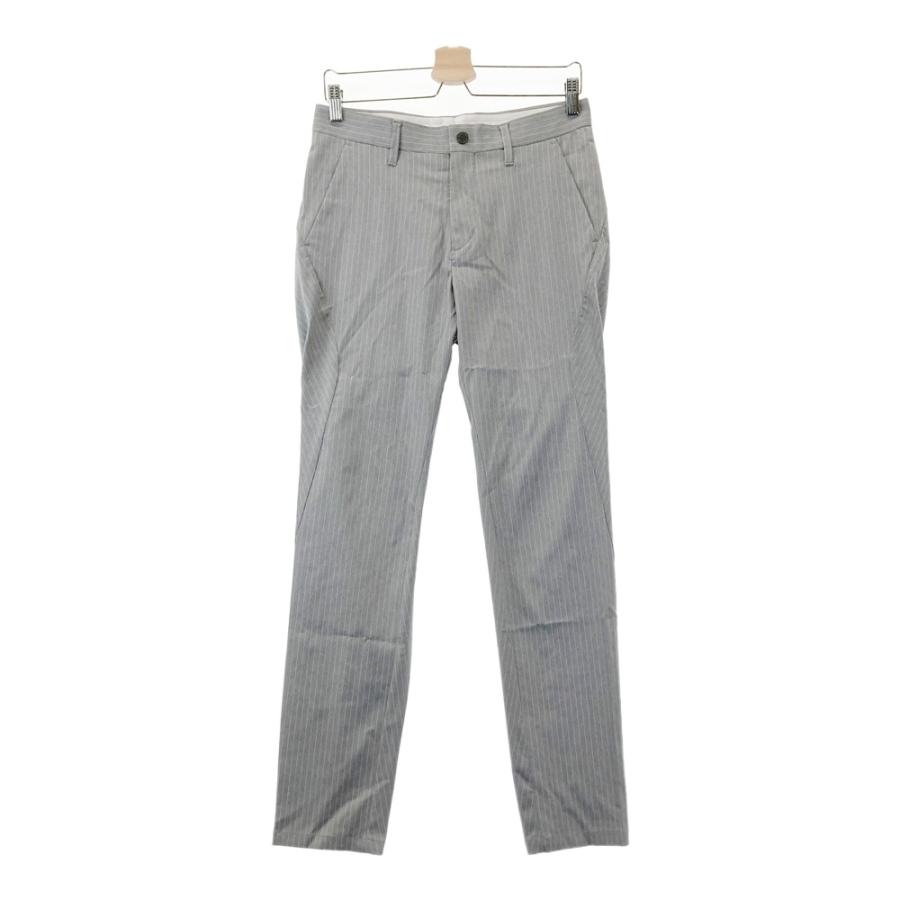 DESCENTE GOLF デサントゴルフ ロングパンツ ストライプ柄 グレー系 S