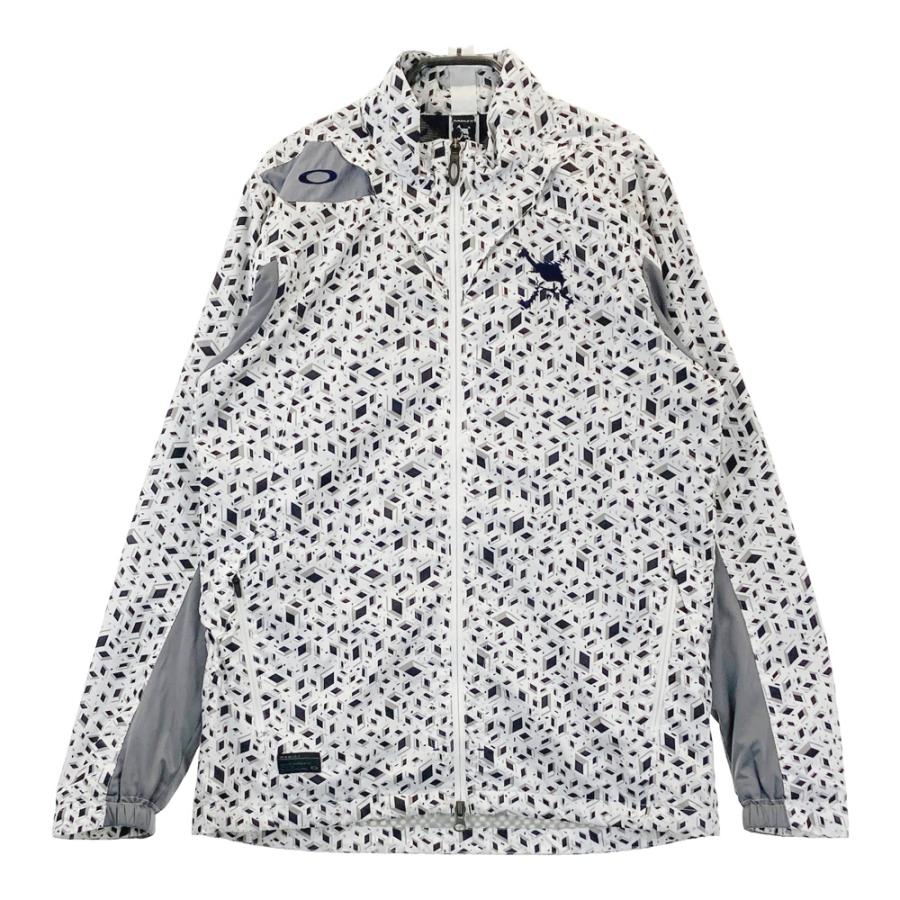 OAKLEY オークリー 412086JP 裏起毛 ジップジャケット スカル刺繍 総柄