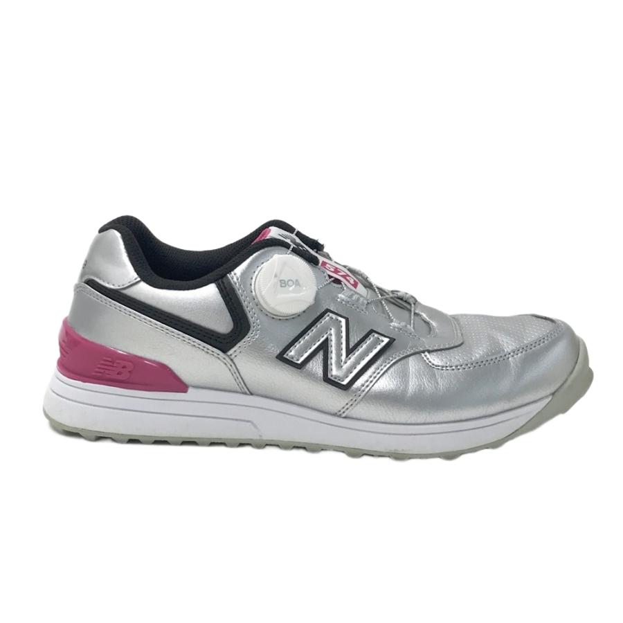 新品未使用 ニューバランス WGBS574B ゴルフシューズ BOA式 シルバー NEW BALANCE GOLF ニューバランス WGBS574B スパイクレスゴルフ