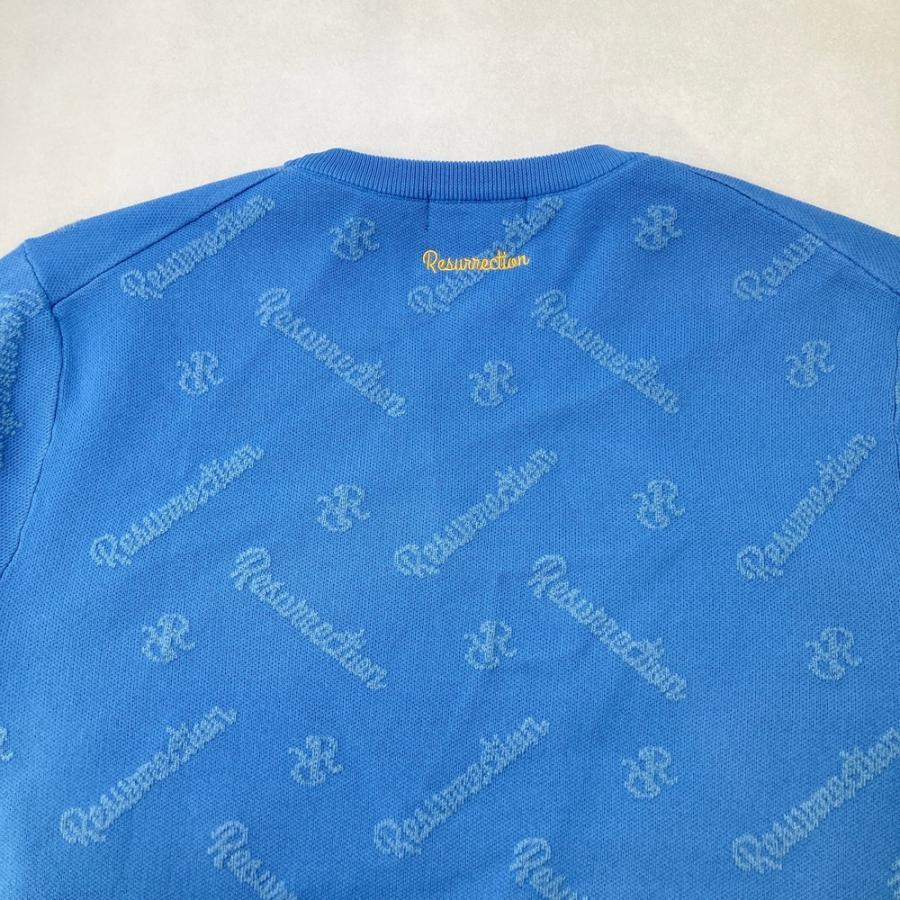 レザレクション　ニットウェア　RMW-KN13 XL RESURRECTION レザレクション RMW-KN13 ニットセーター 総柄 ブルー系