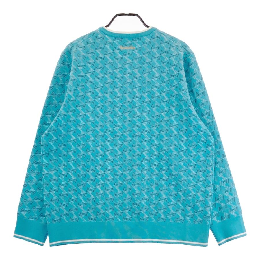 Resurrection レザレクション　薄手　セーター　総柄　XXL RESURRECTION レザレクション ニットセーター 総柄 ブルー系 XXL