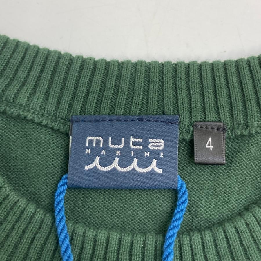 新品】MUTA MARINE ムータマリン 長袖ニットセーター グリーン系 4