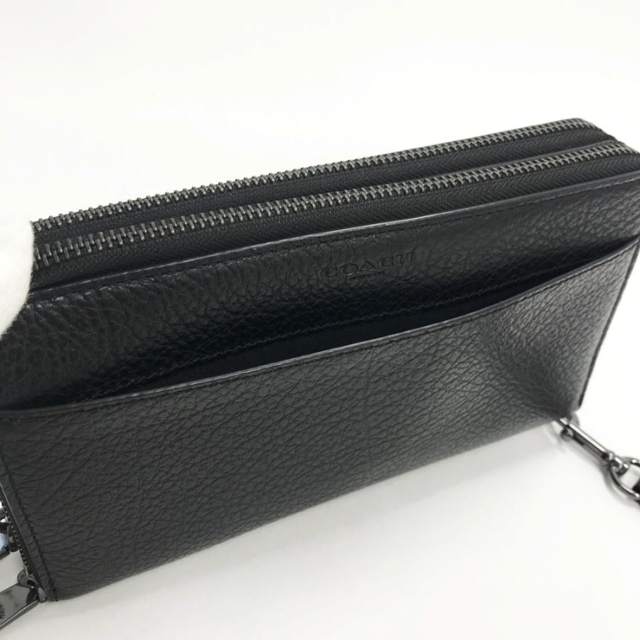 COACH コーチ 67624 ダブルジップ オーガナイザー 財布 ブラック系