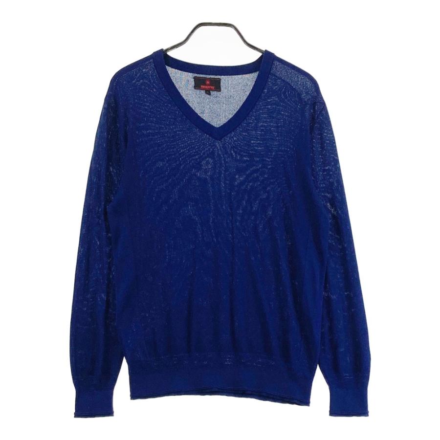 BRIEFING GOLF ブリーフィング Vネック ニットセーター ネイビー系 L