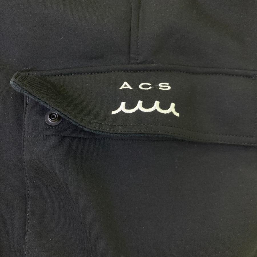 サイズ：S MUTA MARINE ムータマリン ACANTHUS カーゴパンツ  ブラック系 [240101613964] ゴルフウェア メンズ ストスト muta MARINE（ムータマリン） ACANTHUS カーゴパンツ ブラック系 S
