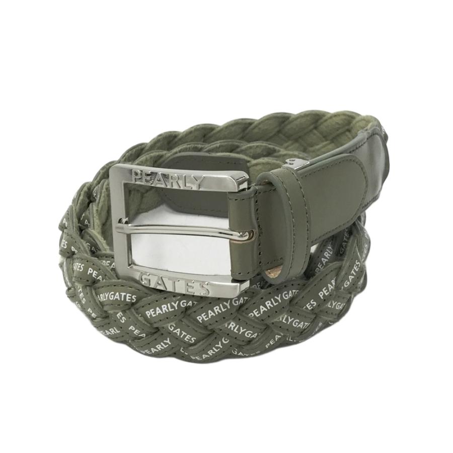 中古 パーリーゲイツ ベルト PEARY GATES PEARLY GATES パーリーゲイツ ベルト グリーン系 ゴルフウェア