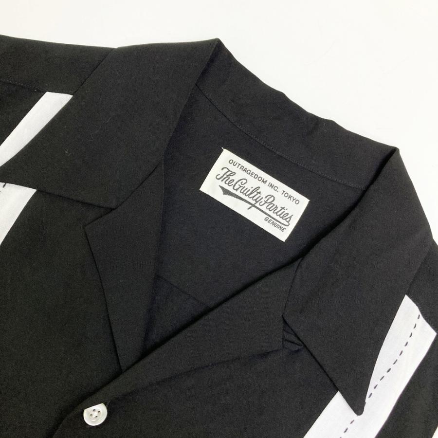 WACKO MARIA ワコマリア TWO-TONE 50's 半袖シャツ ブラック系 XL