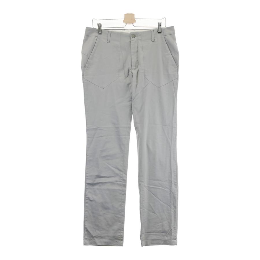 DESCENTE GOLF★グレー/ホワイト ストレッチパンツ DESCENTE GOLF デサントゴルフ ストレッチパンツ グレー系 O ゴルフ